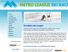 Tablet Screenshot of metroskileague.org